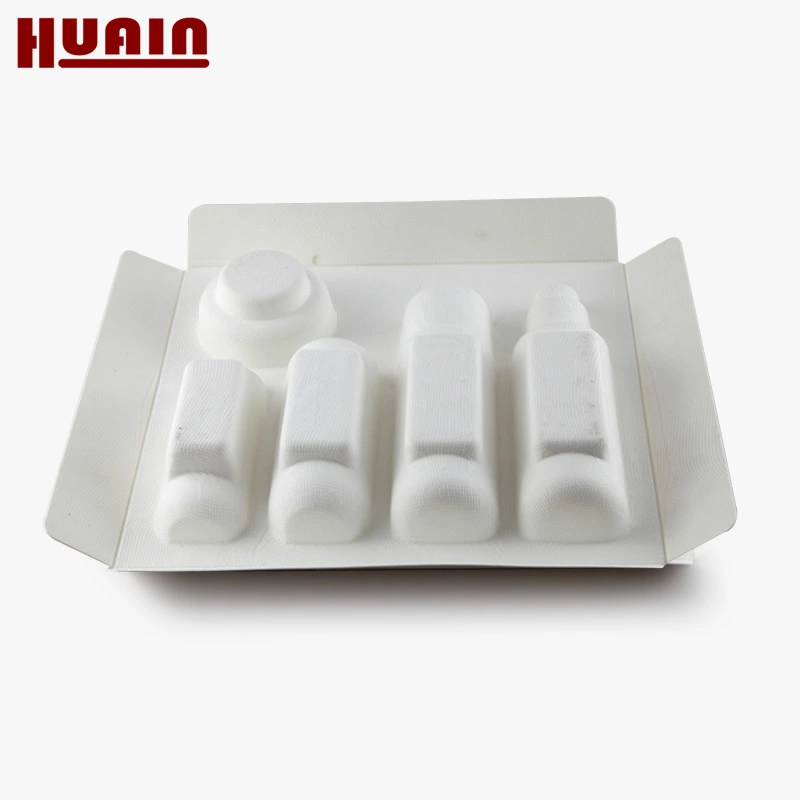 Renewable Wet Press Molded Pulp Tray Eco Friendly Shaped Paper Tray