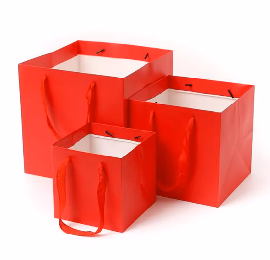 관례는 로고 청동색으로 하기를 가진 보석 쇼핑 종이 선물 부대 호화스러운 선물 종이 봉지를 인쇄했습니다