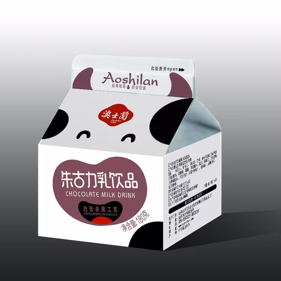 물/우유/요구르트 또는 잼 패키지/커피/향신료 및 수프/휩 토핑/유산균 음료/주스/알부민/요구르트/고양이/휩 토핑 게이블 탑 종이상자