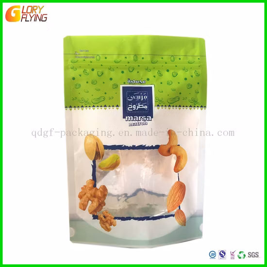 맞춤형 퇴비화 가능 재활용 지퍼 잠금 생분해성 크래프트 종이 플랫 바닥 커피 차 식품 플라스틱 포장 가방