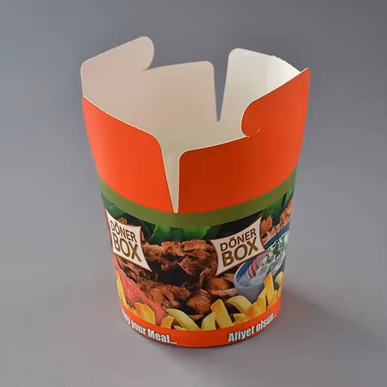 비행기 음식 슈퍼마켓 대중음식점 호텔을 위한 생분해성 식품 등급 신선한 과일 야채 샐러드 포장 종이상자